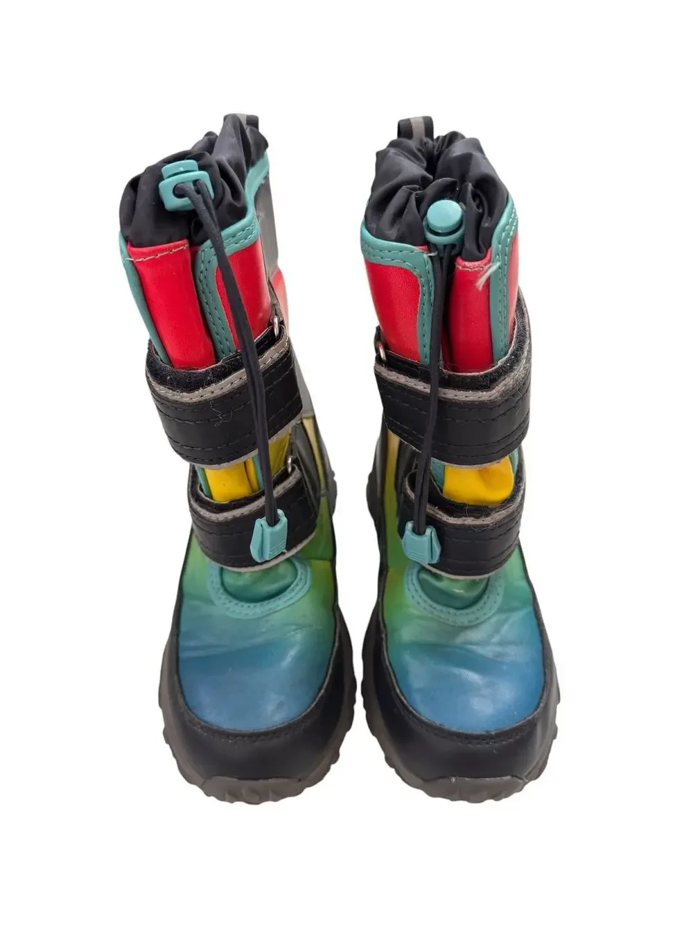 LANDS END Snow Flurry Insulated Winter Boot in Rainbow Size 13M Kids #525909